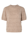 Yasnimo Ss Knit Pullover - Pelican Melange