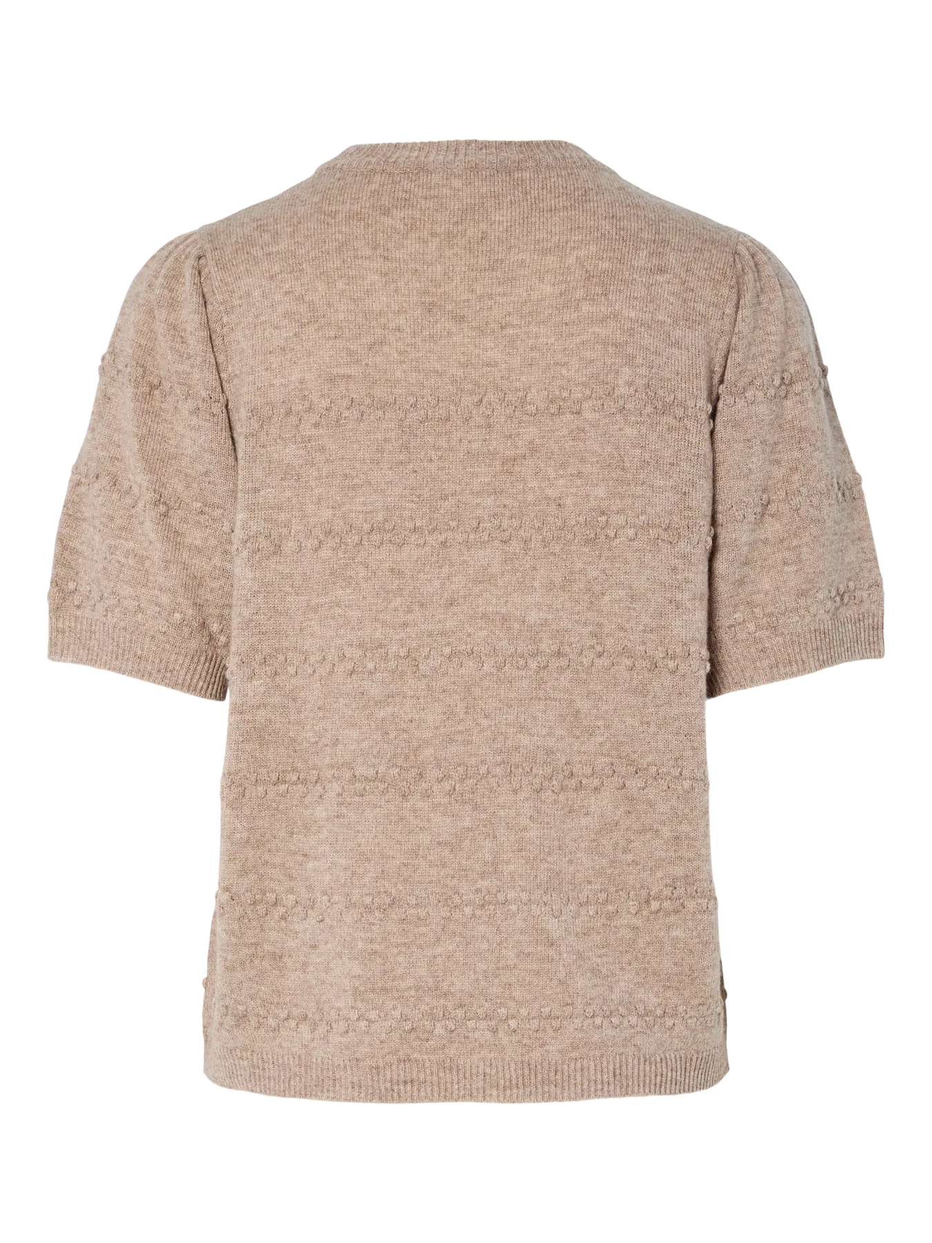 Yasnimo Ss Knit Pullover - Pelican Melange