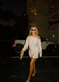 Josefine Short Dress - Pale Gold