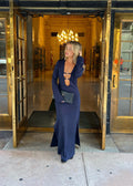 Josefine Long Dress - Baritone Blue