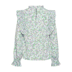 Ruth Blouse - Lavender Flower