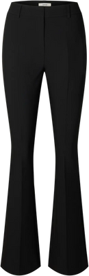 Rita Mw Slim Flared Pant Fd - Black