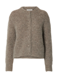 Gabriella Ls Button Cardigan Ex - Steel Gray Melange