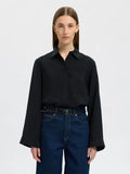 Amara Ls Relaxed Shirt - Black