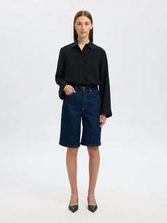 Amara Ls Relaxed Shirt - Black