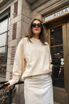 Mascot Logo Sweatshirt - Cream