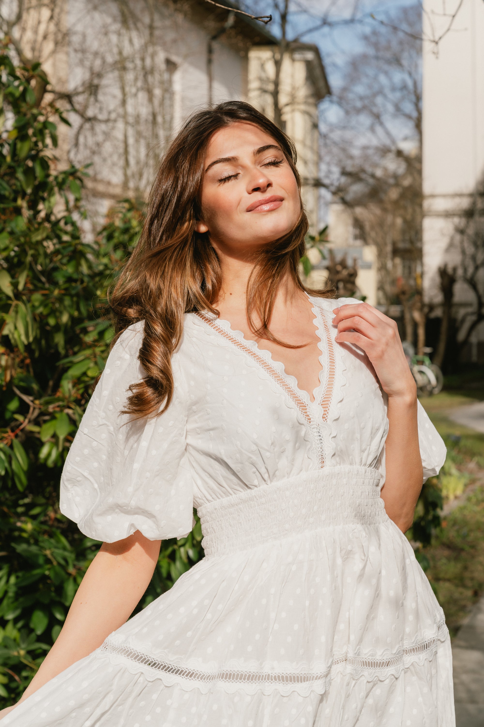 Elvira White Dress