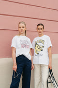 Basic Jersey Banana Relaxed T-Shirt - Bright White