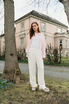 Rel Striped Linen Shirt - Peachy Pink