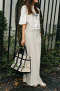 LizaGZ Linen Waistcoat - Ancient Scroll