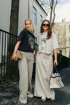 LizaGZ Linen Hw Skirt - Ancient Scroll