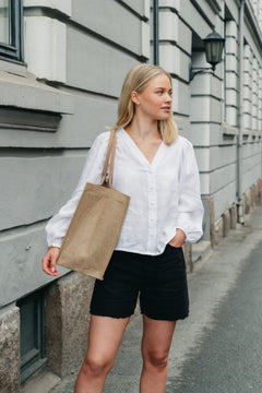 Edith Linen Shirt - White