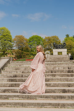 Lamia V-Neck Maxi Dress - Mist