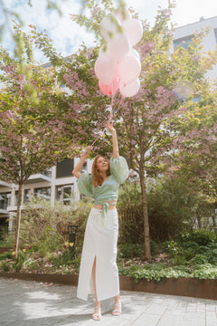 Frankie Denim Skirt - Off White