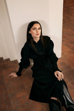 Karoline Dress Long - Black