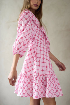 Kayann Dress - Pink Lemonade Combo