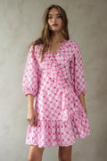 Kayann Dress - Pink Lemonade Combo