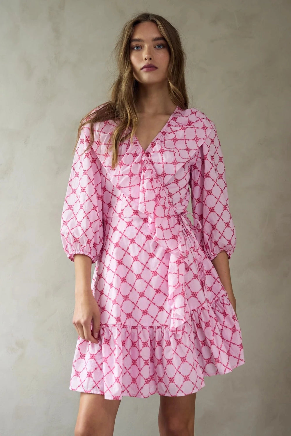Kayann Dress - Pink Lemonade Combo