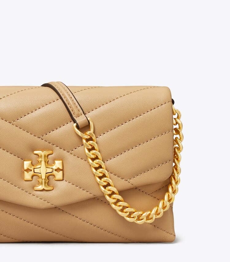 Kira Chevron Chain Wallet - Desert Dune