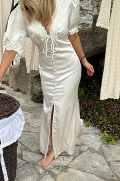Agneteic Long Dress - Off White