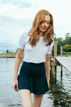 Madeleine Linen Tee - White