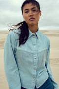 Krislynn Shirt - Light Blue Wash