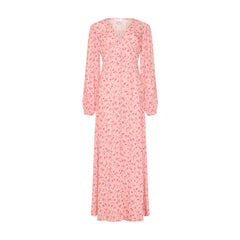 Lilith Maxi Dress - Cheryl Pink Print