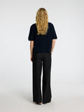 Sia Ras 2/4 Rib Knit Cardigan Noos - Dark Sapphire Melange