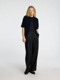 Sia Ras 2/4 Rib Knit Cardigan Noos - Dark Sapphire Melange
