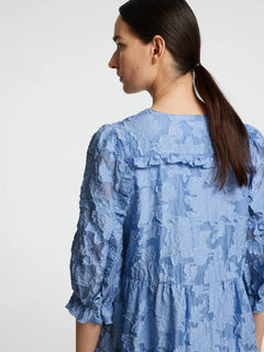 Sadie 3/4 Midi Dress B - Vista Blue