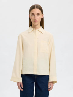 Amara Ls Relaxed Shirt - Birch