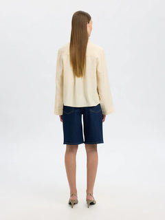 Amara Ls Relaxed Shirt - Birch