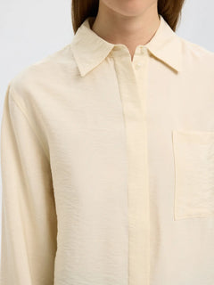 Amara Ls Relaxed Shirt - Birch