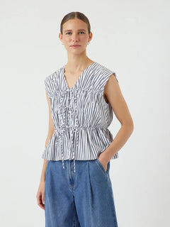 Yasebba Sl Top - Black White