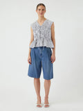 Yasebba Sl Top - Black White