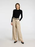 Ingrid Ls Knit O-Neck - Black