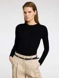Ingrid Ls Knit O-Neck - Black