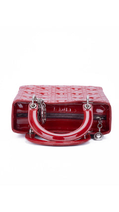 Dior Lady Dior Bag Medium - Red