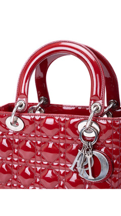 Dior Lady Dior Bag Medium - Red