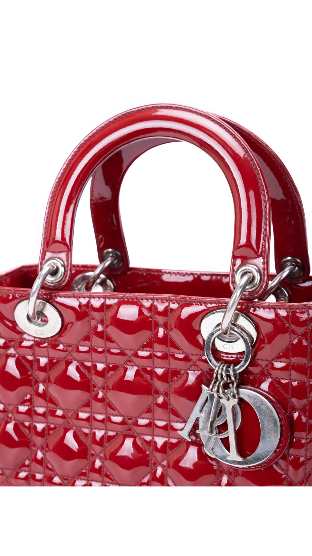 Dior Lady Dior Bag Medium - Red
