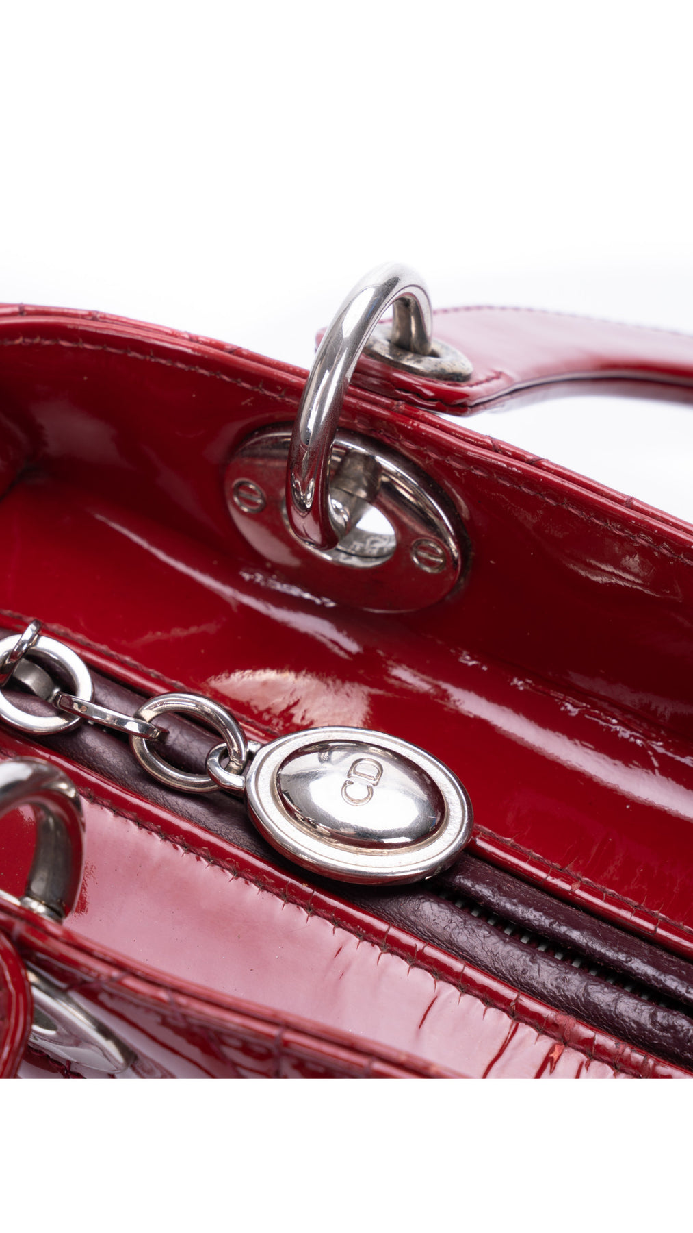 Dior Lady Dior Bag Medium - Red