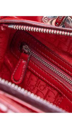 Dior Lady Dior Bag Medium - Red