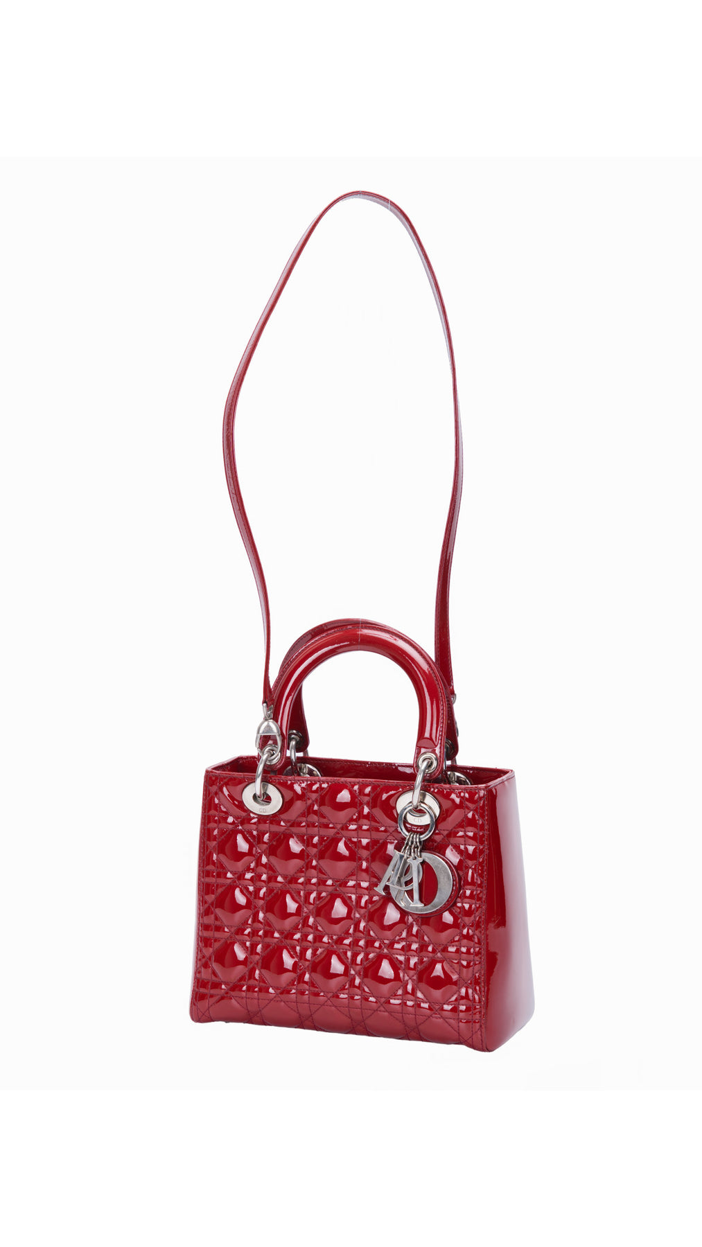 Dior Lady Dior Bag Medium - Red
