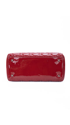 Dior Lady Dior Bag Medium - Red