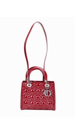 Dior Lady Dior Bag Medium - Red