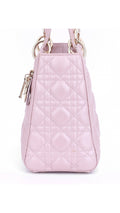 Dior Lady Dior Shoulder Bag Medium - Metallic Pink