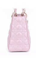 Dior Lady Dior Shoulder Bag Medium - Metallic Pink
