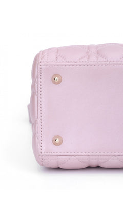 Dior Lady Dior Shoulder Bag Medium - Metallic Pink