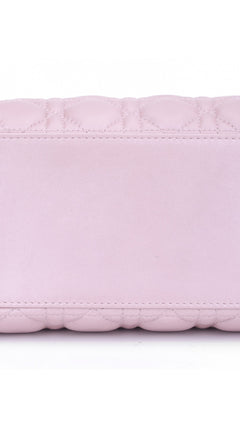 Dior Lady Dior Shoulder Bag Medium - Metallic Pink