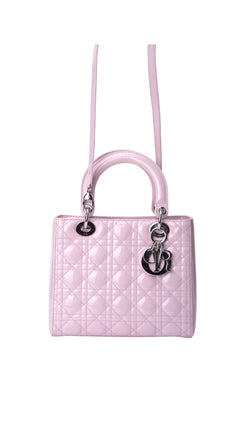 Dior Lady Dior Shoulder Bag Medium - Pink